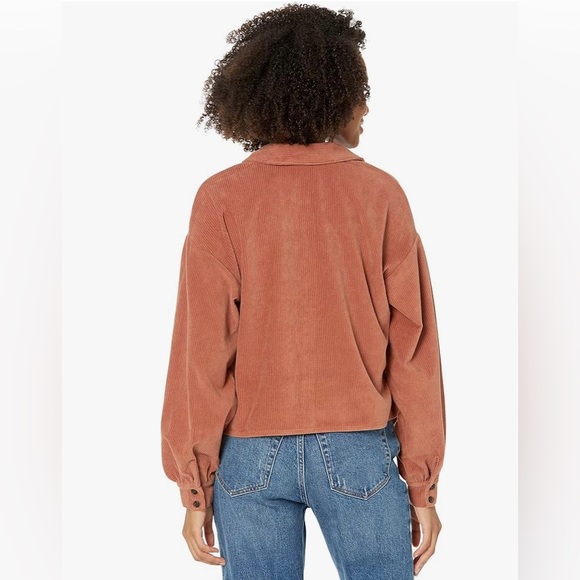 Madewell Knit Corduroy Crop Shirt Jacket - Picture 2 of 10